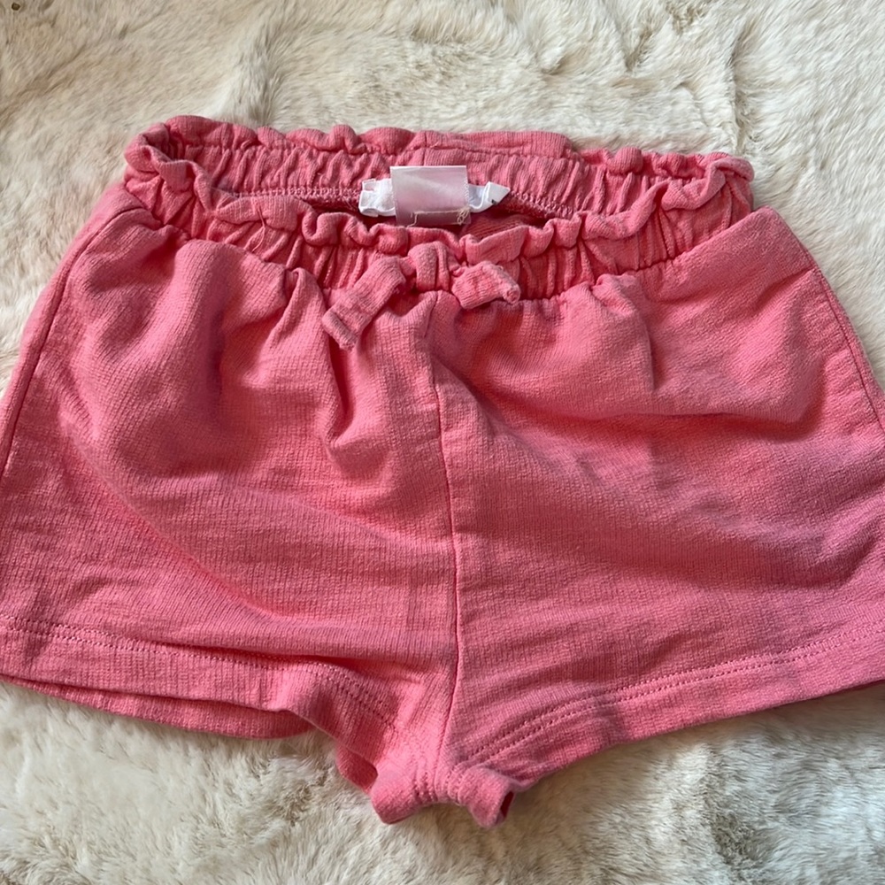 ZARA 6-9 month Girl Pink Shorts